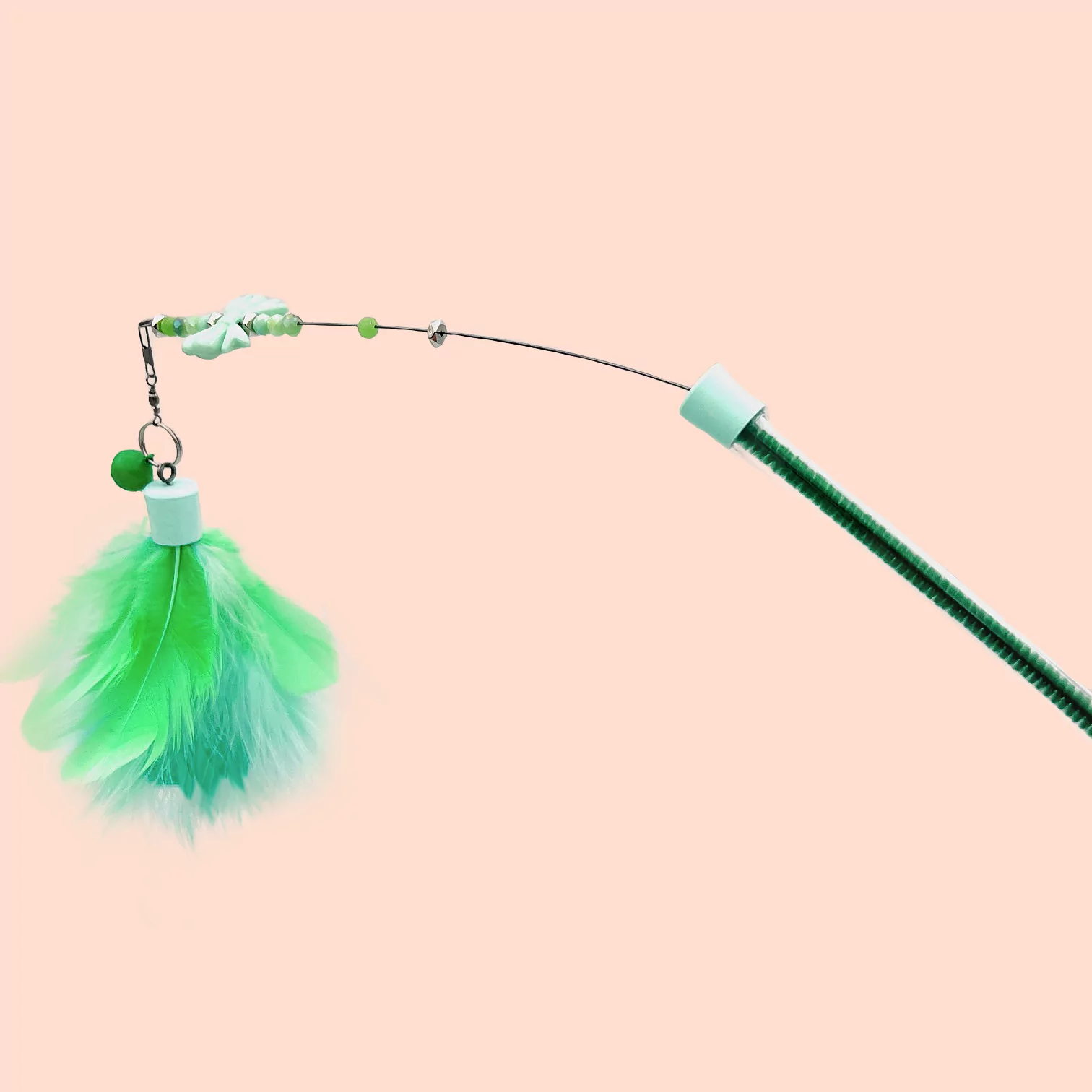 Plumeau Vert Extensible 